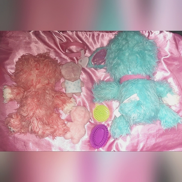 Scruff a Luvs Moose 2017 Blue PUPPY Dog + Pink Kitty Cat Stuffed Animal Plush - Picture 6 of 7